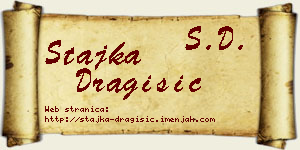 Stajka Dragišić vizit kartica